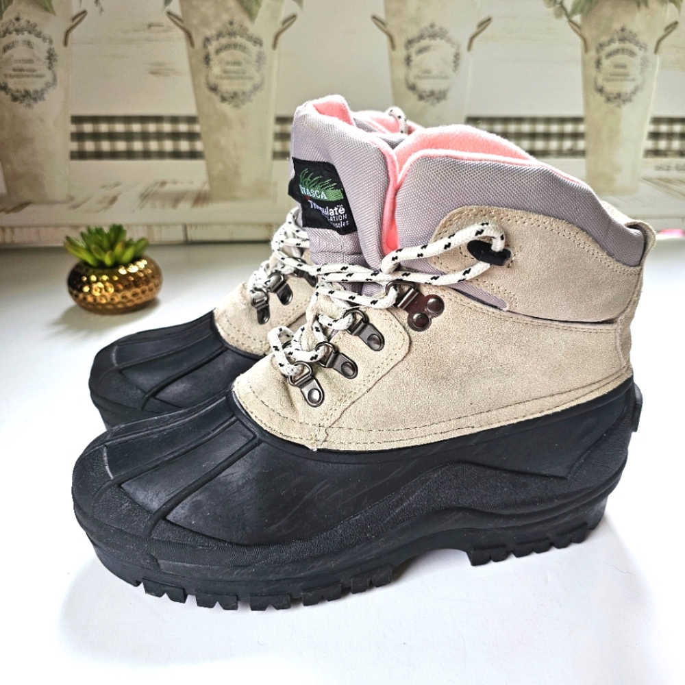 Itasca Thinsulate Insulation Lutsen Grey Leather Ice Breaker Snow Boots 9M